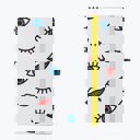 Wink Pop Art Notebook with 190 Dot Grid Pages Cute and Cozy Accessories | Christmas Holiday Gift Ideas - Stocking Stuffers Under $15