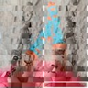  Woke Up Fine As Hell Socks in Blue | Orange Juice Illustration