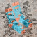  Woke Up Fine As Hell Socks in Blue | Orange Juice Illustration