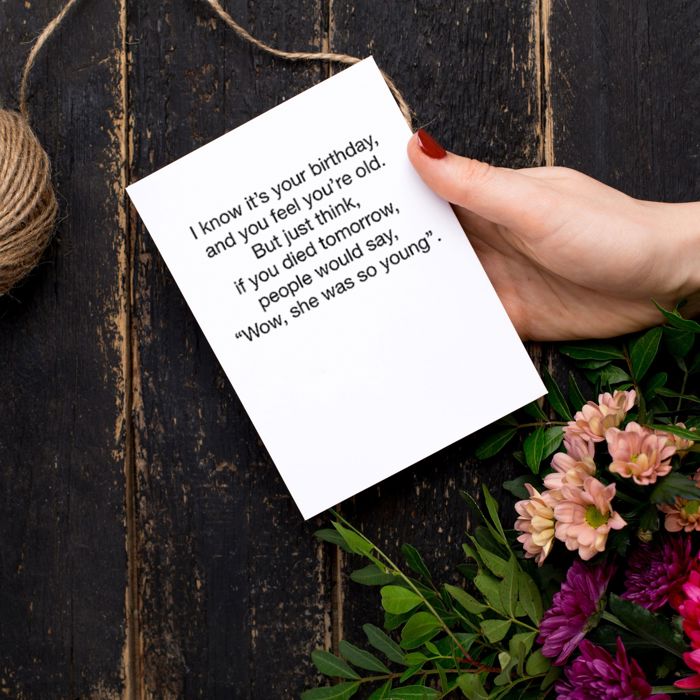 6 Pack Greeting Cards Cute and Funny Sayings Minimalist White Cards with Envelopes Blank Inside