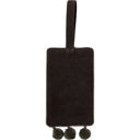  Yay! Wine Velvet Wine Bottle Tag with Pom Trim Details