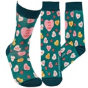  Yep, Still Single Crew Socks | Multicolor Candy Hearts Design Novelty Socks