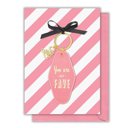 You Are My Fave Girl to Girl Keychains on Gift Cards | Gift for Her, Motel Style Keychain, Greeting Card