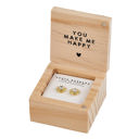  You Are My Sunshine Treasure Box Earrings | Sun-shaped Stud Earrings in a Box | Gift for Her