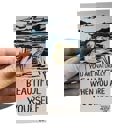  You Are Naturally Beautiful When You Are Yourself Swan Enamel Pin in White and Gold