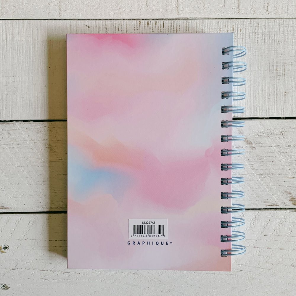 You Are Never Too Old To Dream A New Dream Spiral Hard Bound Journal in Pastel Color