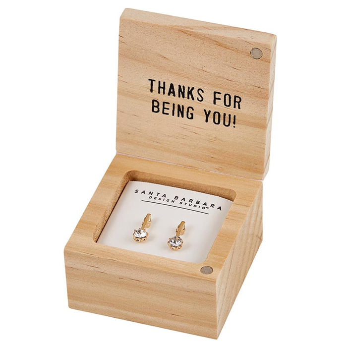 You Are One in a Million Treasure Box Drop Earrings | In a Wooden Gift Box