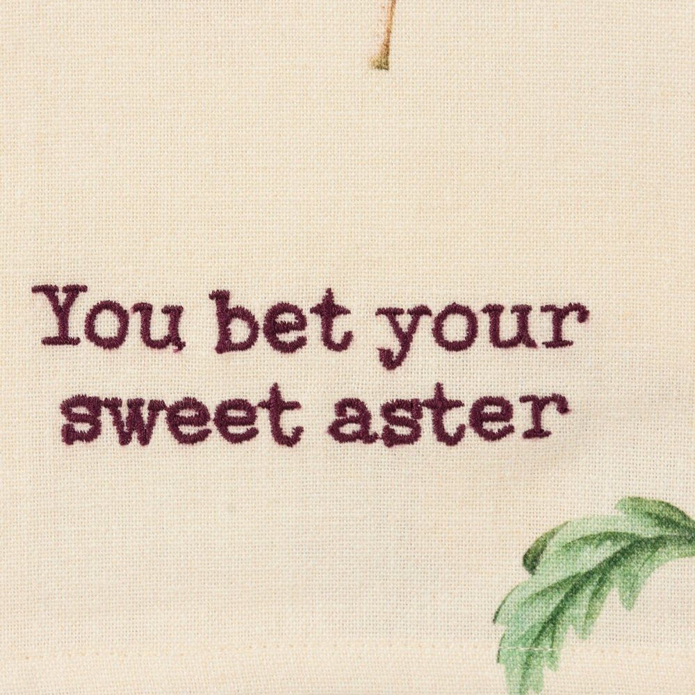 You Bet Your Sweet Aster Dish Cloth Towel | Cotten Linen Novelty Tea Towel | Cute Kitchen Hand Towel | 18" x 28"