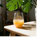  You Better Thrive Honey Wine Glass in Yellow Ombre | Stemless Wine Glass | 20oz