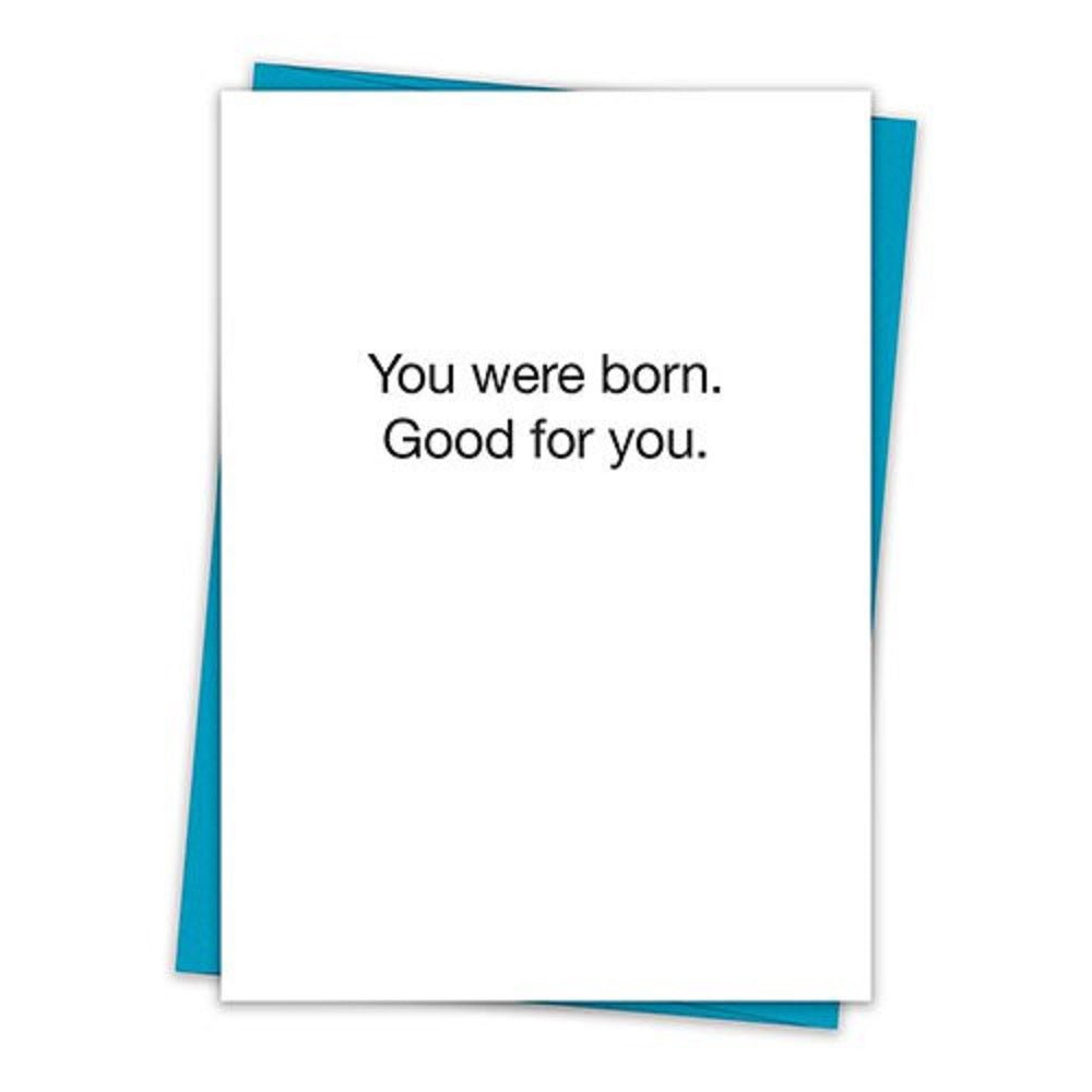 6 Pack Greeting Cards Cute and Funny Sayings Minimalist White Cards with Envelopes Blank Inside