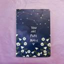  You are Pure Magic Journal | Cosmic Constellations Stars Double-side Notebook | 160 Lined Pages