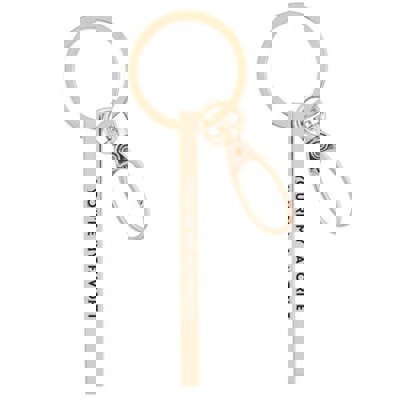 Gold Bar Skinny Keychains - Metal Quote Key Holder