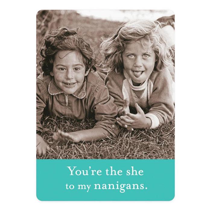 You're The She To My Nanigans Shenanigans Magnet | Funny Fridge Magnet | Witty Small Gift or Card Insert