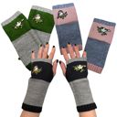  Bird Applique Arm Warmers | Fingerless Gloves in Black, Pink, or Green