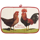  What A Fuster Cluck Ultra-absorbent Drying Mat | Hen Rooster Dish Drainer Pad | 21" x 14"