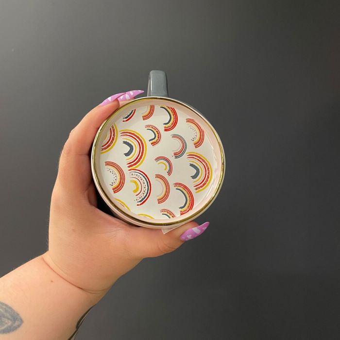 Love Yourself Mug & Coaster Lid with Rainbow Design | Pride LGBTQ