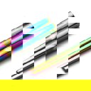  Set of 2 Pairs Holographic Rainbow Chopsticks in Stainless Steel