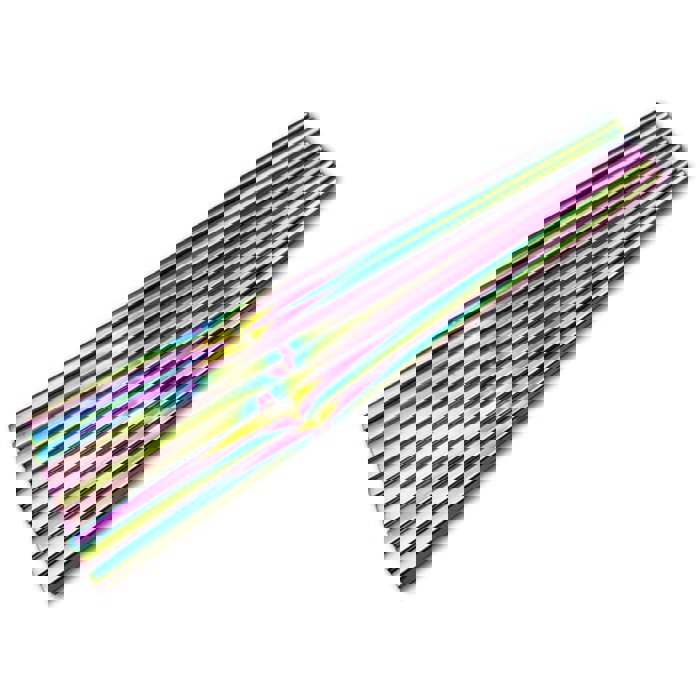 Set of 2 Pairs Holographic Rainbow Chopsticks in Stainless Steel
