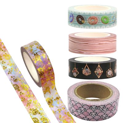 Colorful Washi Tapes for Crafts, Journals & DIY