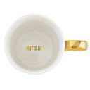  I'd Love To Be A Minimalist Gold Handle Mug | Stoneware Coffee Tea Cup | 16oz