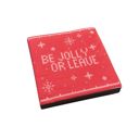  Be Jolly or Leave Christmas Beverage Napkins Pack | Cocktail Beverage Party Napkin | 5" Square