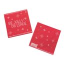 Be Jolly or Leave Christmas Beverage Napkins Pack | Cocktail Beverage Party Napkin | 5" Square