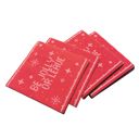  Be Jolly or Leave Christmas Beverage Napkins Pack | Cocktail Beverage Party Napkin | 5" Square