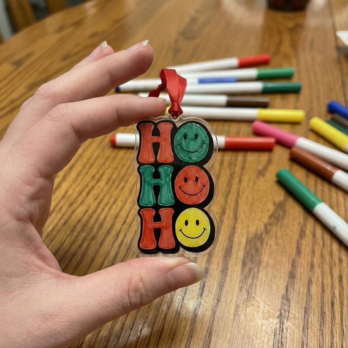 Shrinkable Christmas Ornaments Kit - DIY Holiday Craft Activity for Kids or Adults