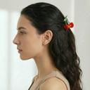  Cherries on Stem Mini Hair Claw