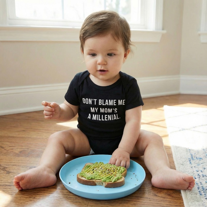 Don't Blame Me Baby Snapshirt  | Unisex Baby Cotton Short Sleeve Body Suit | Size 6-12 months