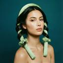  Heatless Roller Set in Green | 4-Piece Hair Curler Set  | Hair Accessories