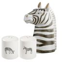  Zebra Salt And Pepper Shakers Set and Vase Planter Bundle | Zebra Lover Gifts
