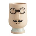  Man Face Planter Ceramic Pot | Plant Lover Gifts Funny Indoor Planter