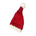  Women's Chunky Hand Knitted Santa Hat | Handmade Yarn Christmas Beanie in Red and White