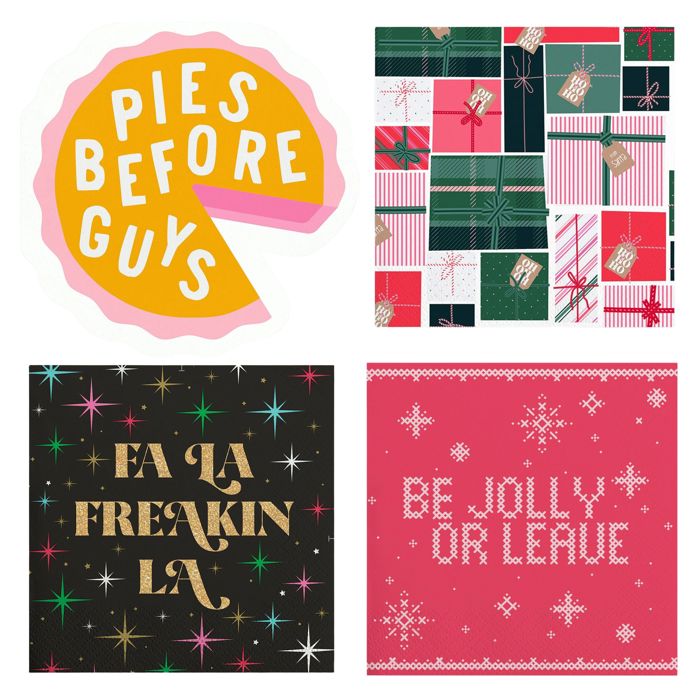 Holiday Cocktail Party Napkins 10+ Styles, 20 Napkins Per Pack!