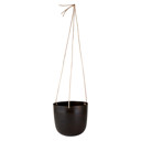  Medium Hanging Vase, 7" x 6.75", Metal Rustic Home Decor Plant Vase