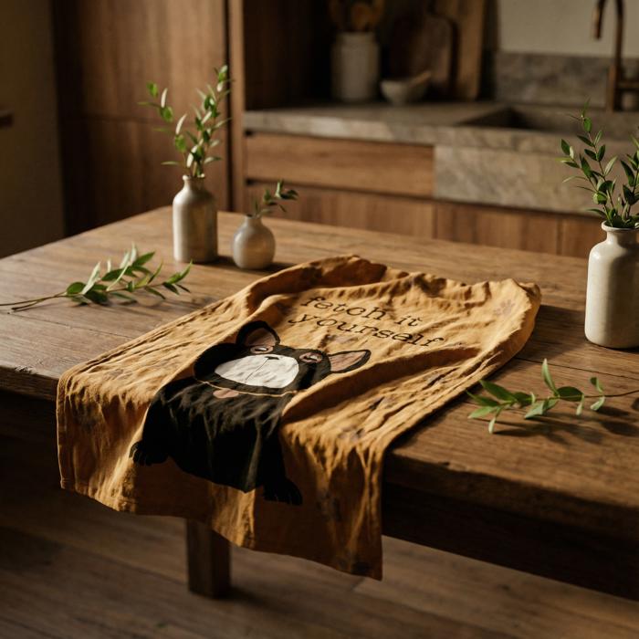 Fetch It Yourself Dog Lover Dish Cloth Towel | 28" Square