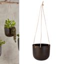  Small Hanging Vase, 6" x 5", Metal Rustic Home Decor Plant Vase