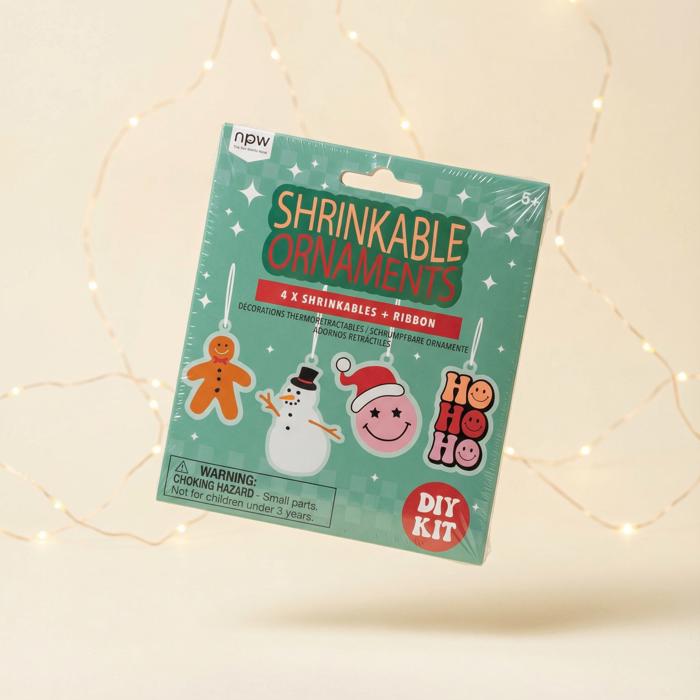 Shrinkable Christmas Ornaments Kit - DIY Holiday Craft Activity for Kids or Adults