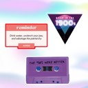  Born in the 1900s Gen X Millennial Sticker | Phone Water Bottle Vinyl Decals | 3 Pack