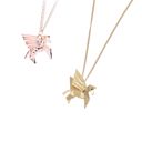  Pegasus Geometric Pendant Necklace in a Gift Box | Gold or Rose Gold)