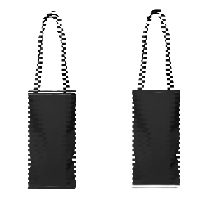 Glass of Champagne and a Billion Dollars Tote Bag in Art Deco Black | 16" x 16"