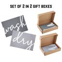  Gift Boxed Dish Towels - Christmas Gift, Stocking Stuffer, Holiday Present Tea Towels