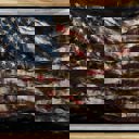  American Flag Oil Painting