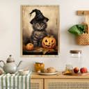  Storybook Cat and Pumpkin