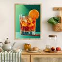  Shades of Teal and Tangerine: Negroni Cocktail