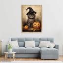  Storybook Cat and Pumpkin
