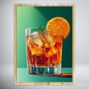  Shades of Teal and Tangerine: Negroni Cocktail