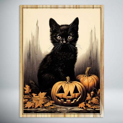 Cat and Pumpkin