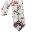 1-Cream Floral Skinny Picture Ties